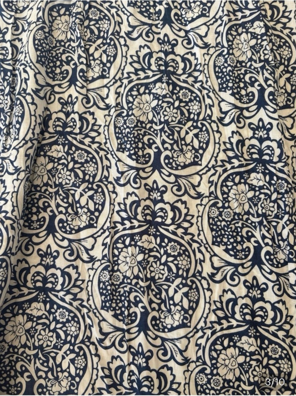 Strapless Blue Patterned Maxi Dress - Casual Summer - Picture 4 of 6